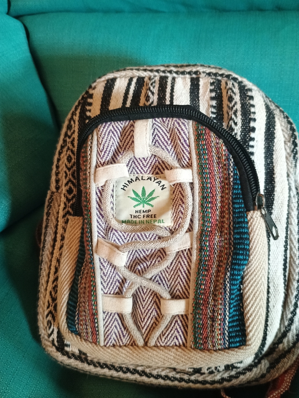 Hemp Mini Backpack 🎒 - Picture 3 of 5